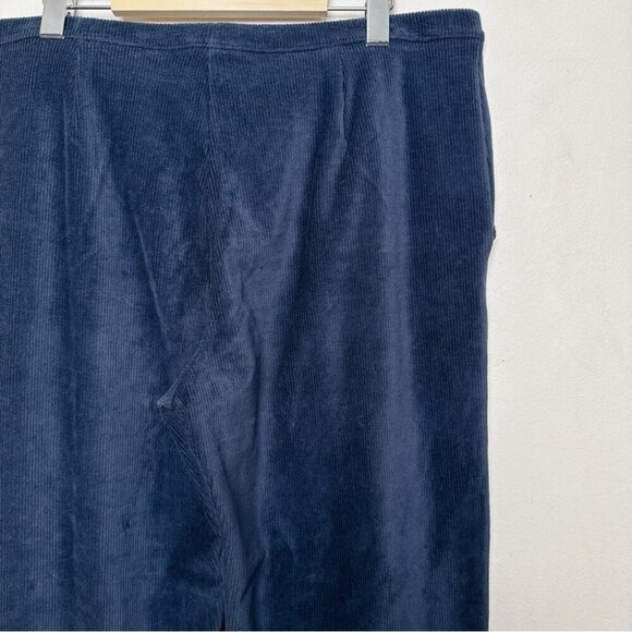 L.L.Bean Womens XL Petite Perfect Fit Knit Cords Straight-Leg Navy Color - Picture 12 of 14